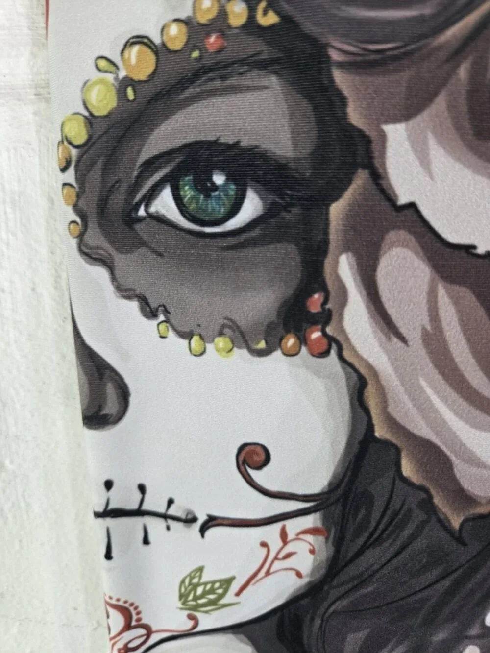 Eagle Rock WERKSHOP Day of the Dead Dias De Muertos Capri Leggings small usa